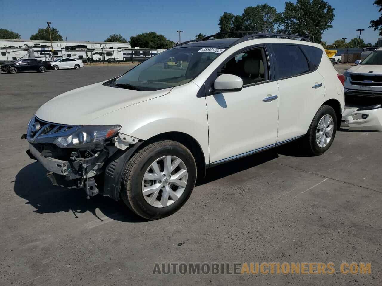 JN8AZ1MUXCW106474 NISSAN MURANO 2012