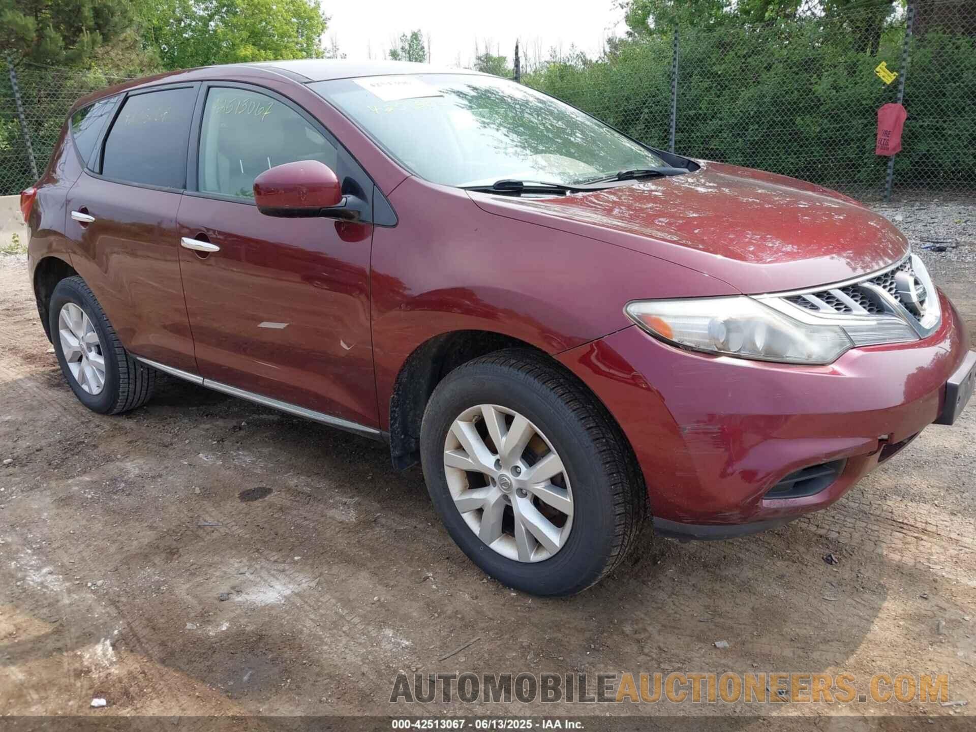 JN8AZ1MW9CW215686 NISSAN MURANO 2012
