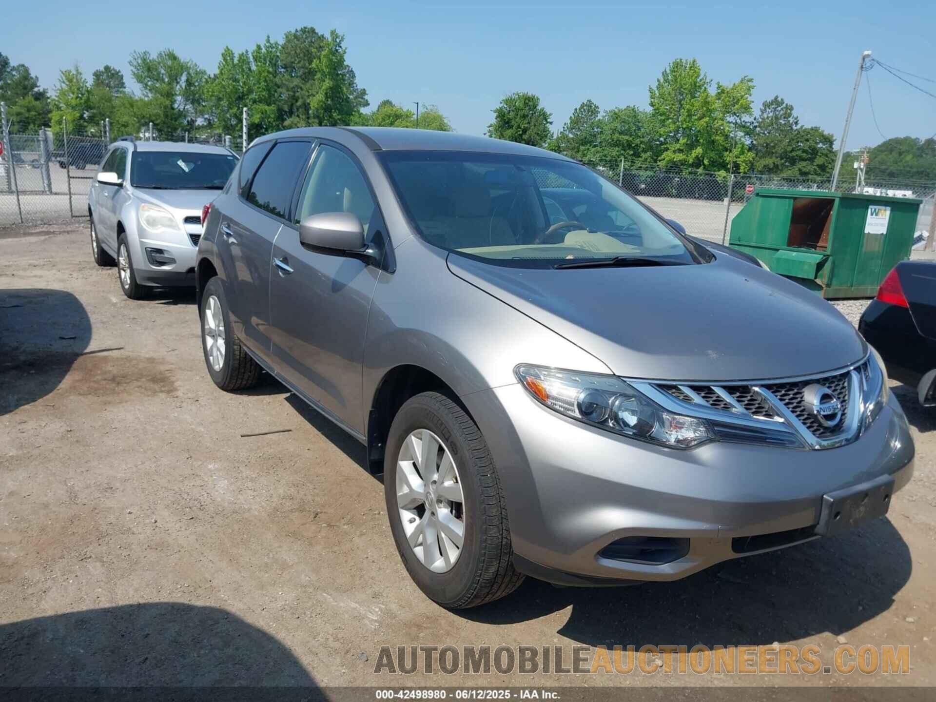 JN8AZ1MW9CW234416 NISSAN MURANO 2012