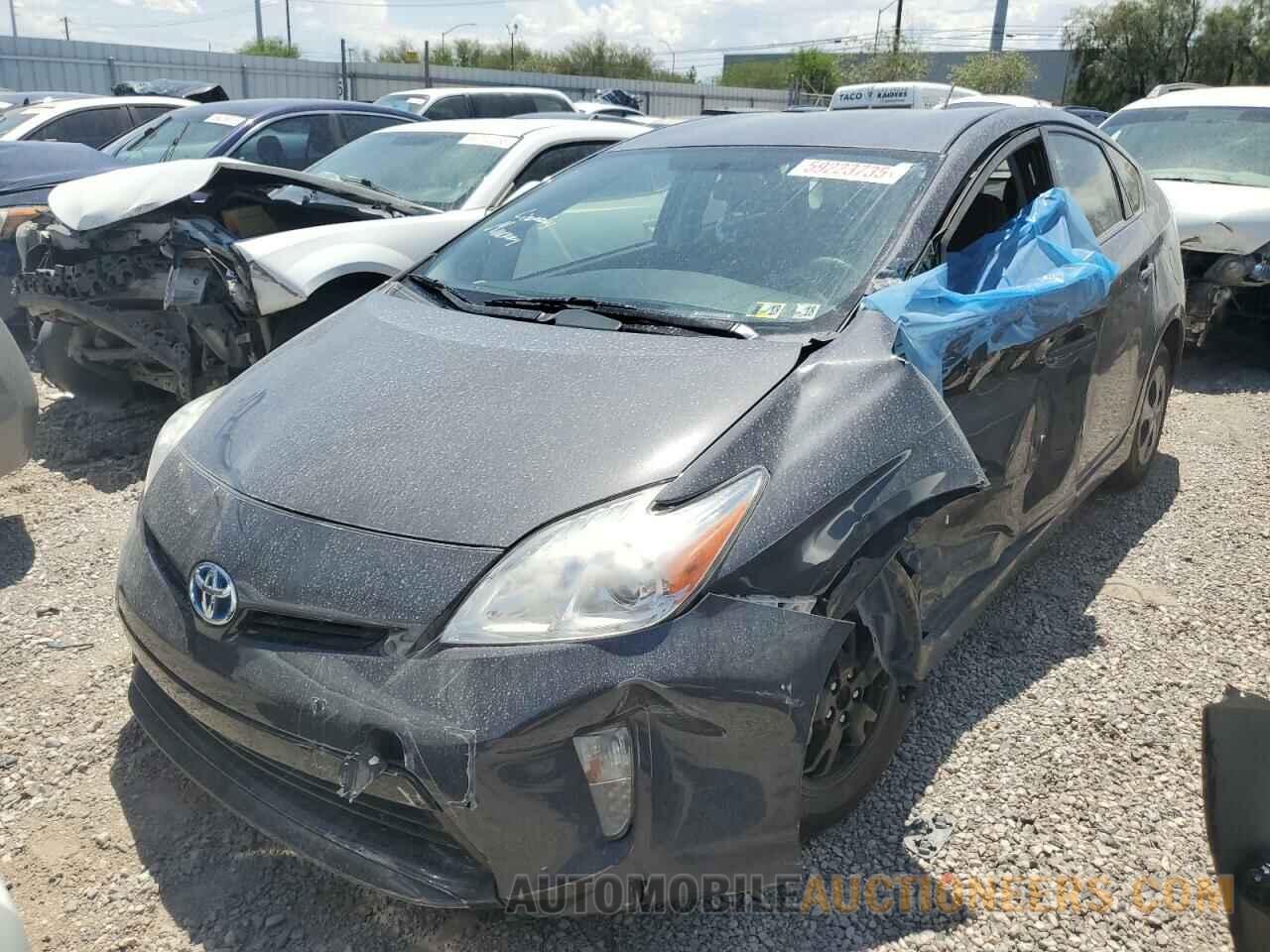 JTDKN3DU0C5458749 TOYOTA PRIUS 2012
