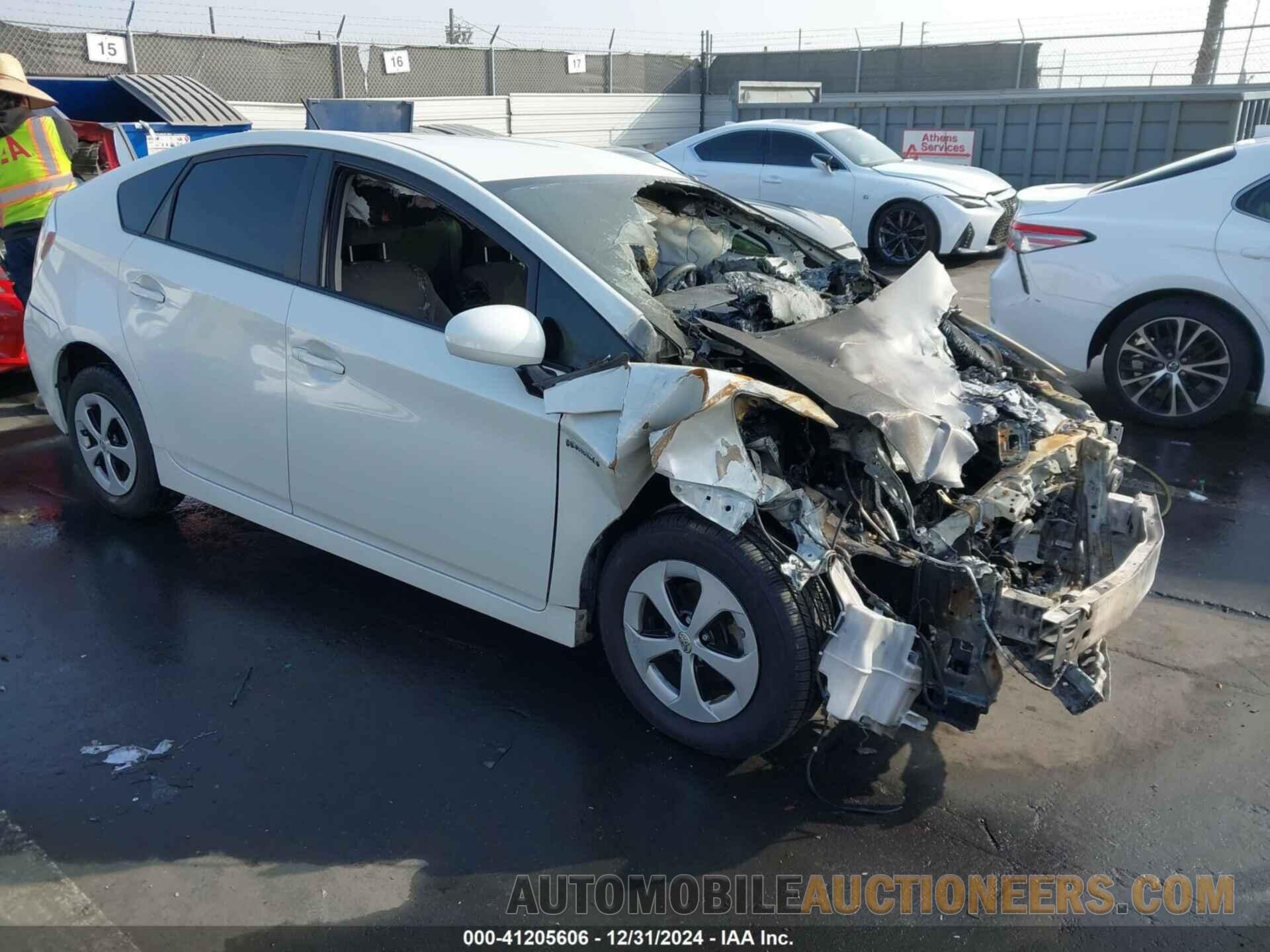 JTDKN3DU0F1891418 TOYOTA PRIUS 2015