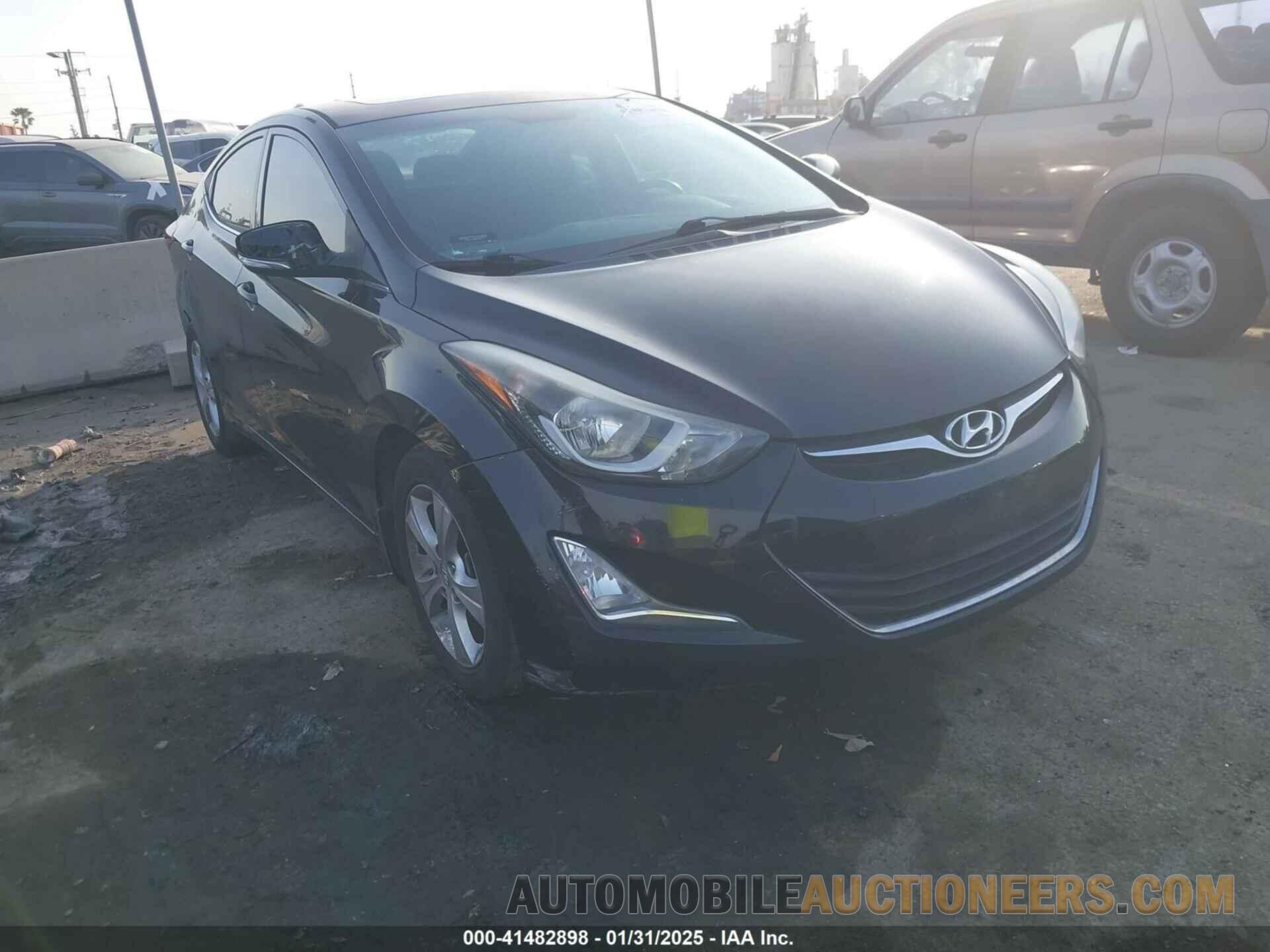 KMHDH4AEXGU490845 HYUNDAI ELANTRA 2016