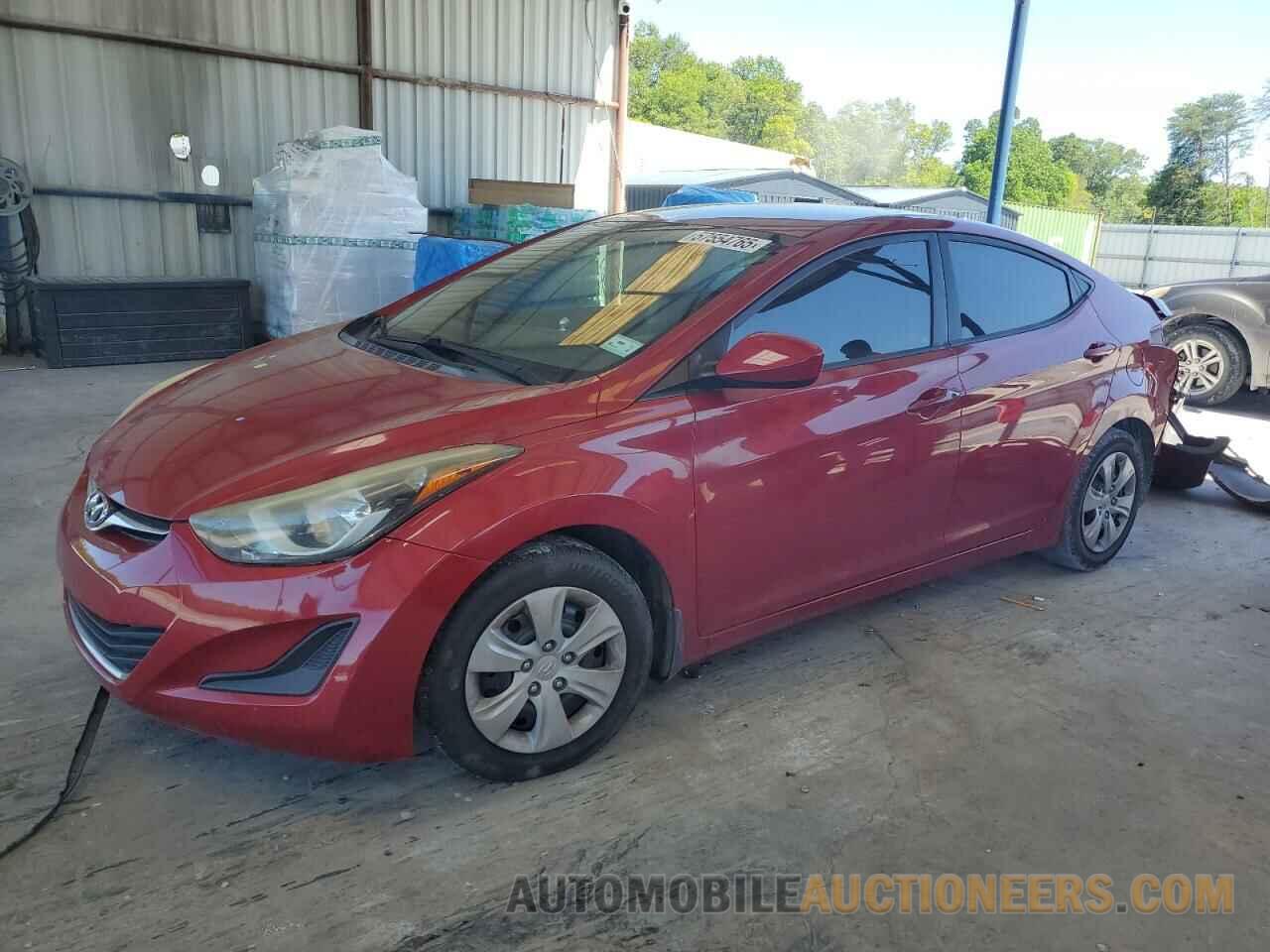 KMHDH4AEXGU650447 HYUNDAI ELANTRA 2016