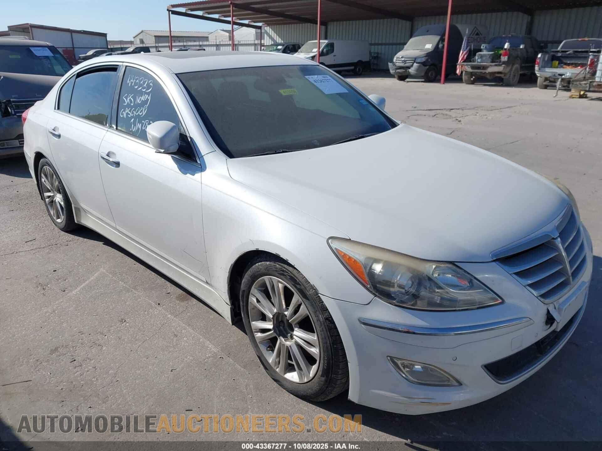 KMHGC4DD0CU201075 HYUNDAI GENESIS 2012