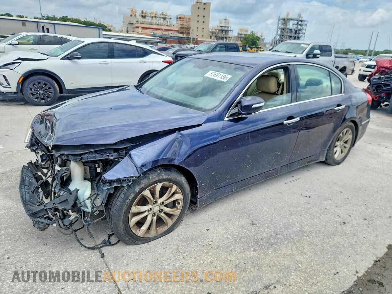 KMHGC4DD3CU187687 HYUNDAI GENESIS 2012