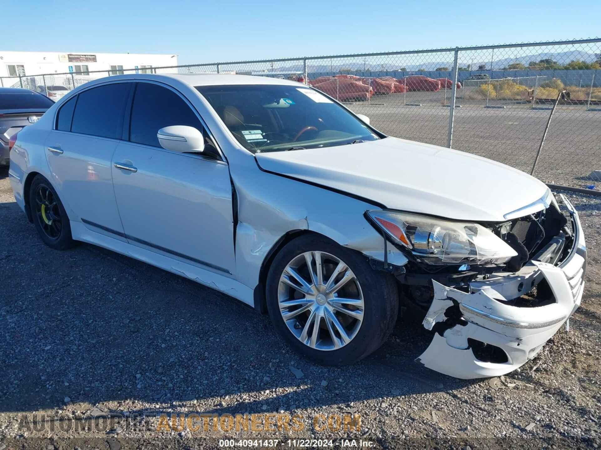 KMHGC4DF3CU206708 HYUNDAI GENESIS 2012