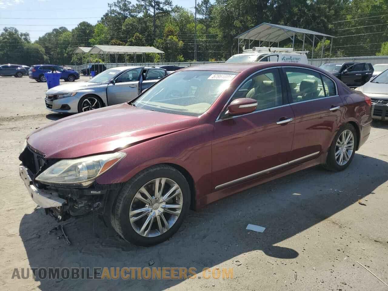 KMHGC4DF3CU206904 HYUNDAI GENESIS 2012