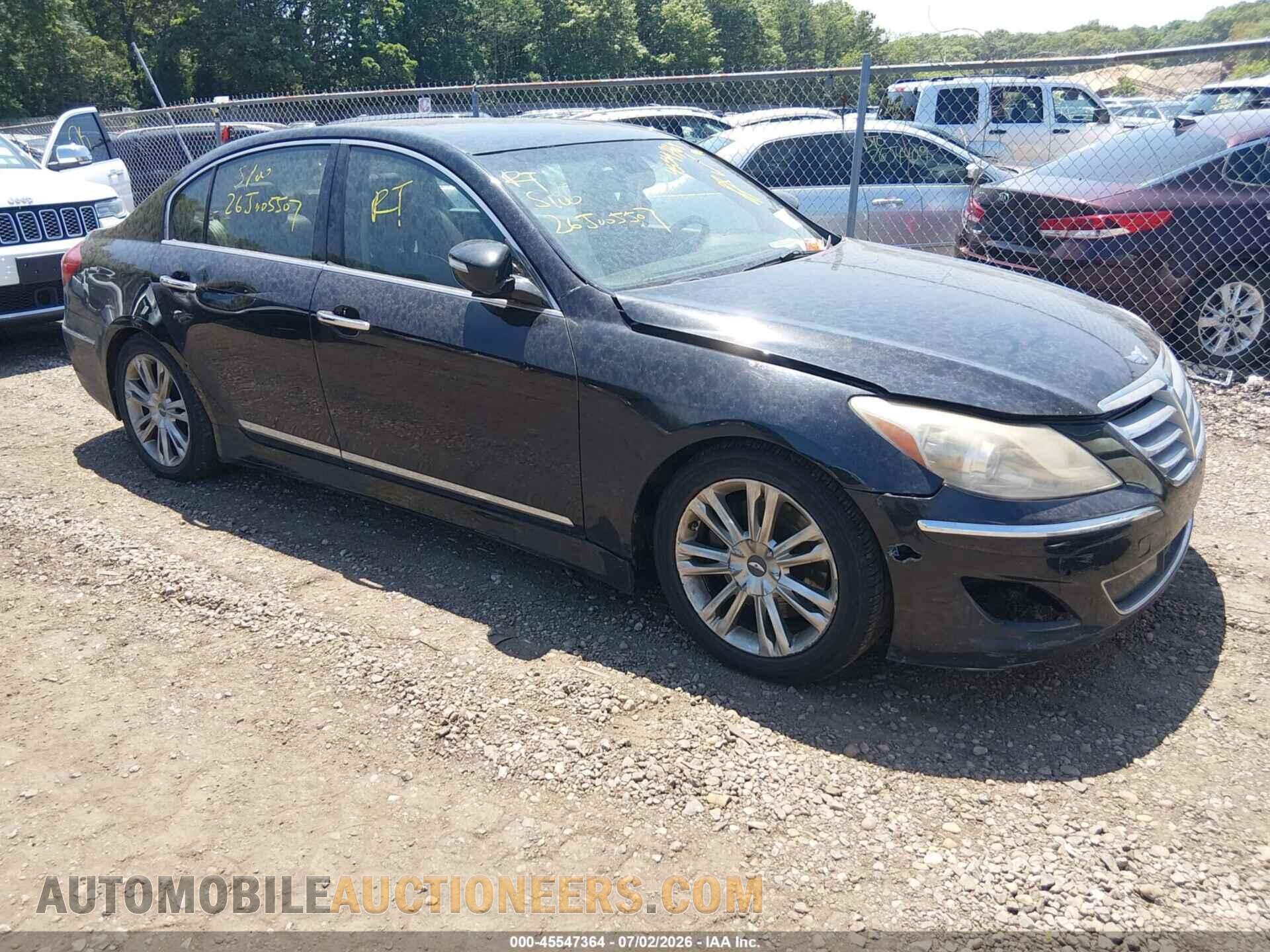 KMHGC4DF6CU211451 HYUNDAI GENESIS 2012