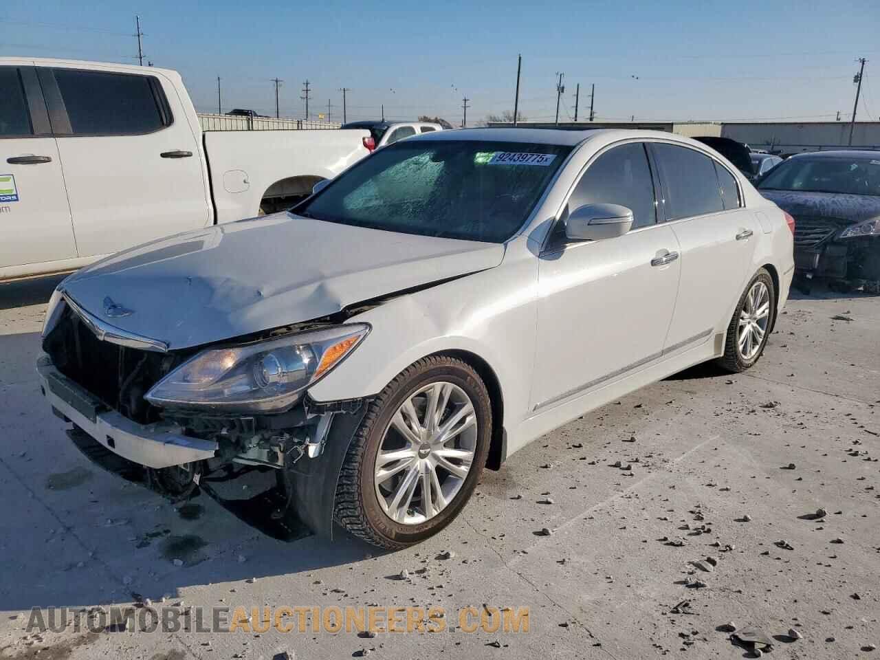 KMHGC4DF8CU178713 HYUNDAI GENESIS 2012