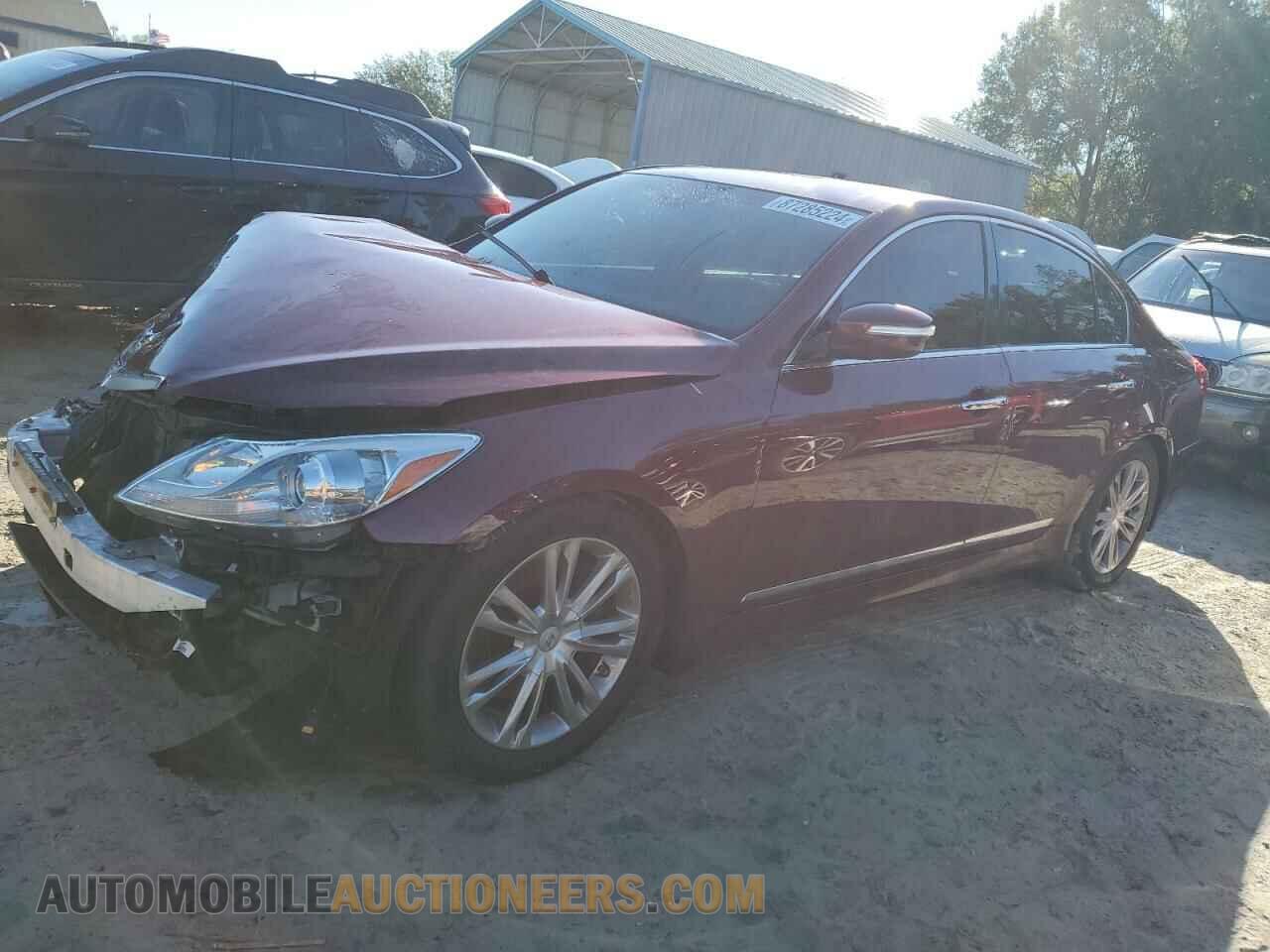 KMHGC4DFXCU208293 HYUNDAI GENESIS 2012