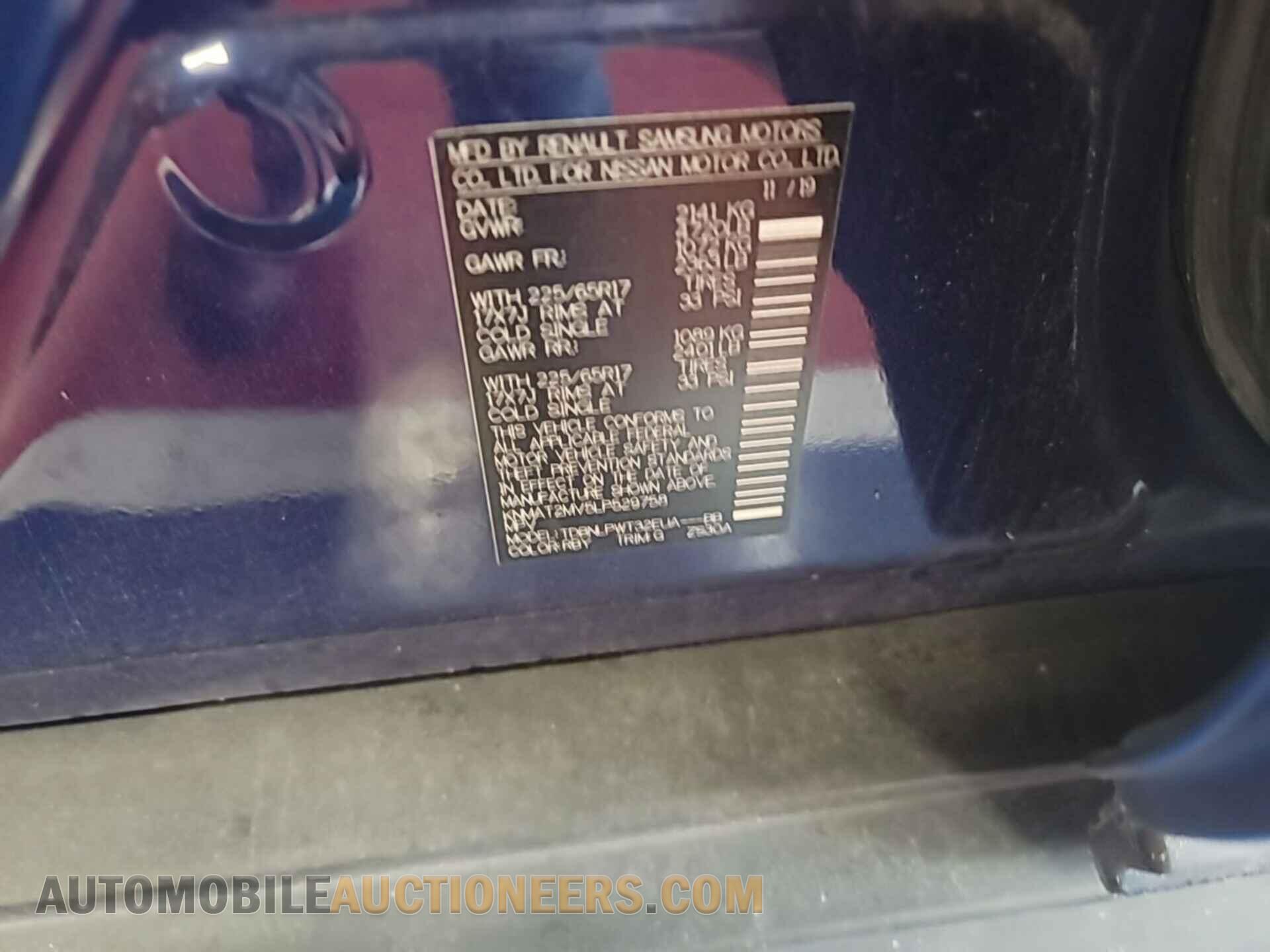 KNMAT2MV5LP529758 NISSAN ROGUE 2020