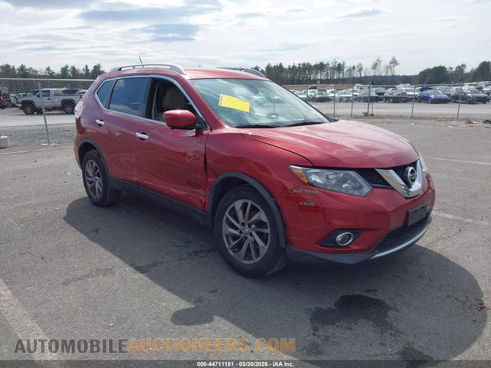 KNMAT2MV9GP730004 NISSAN ROGUE 2016