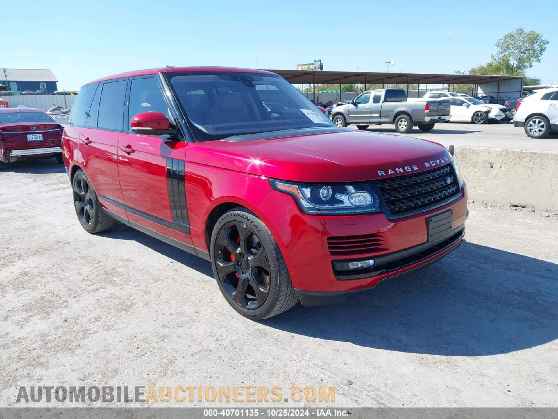 SALGS2FE2HA320734 LAND ROVER RANGE ROVER 2017