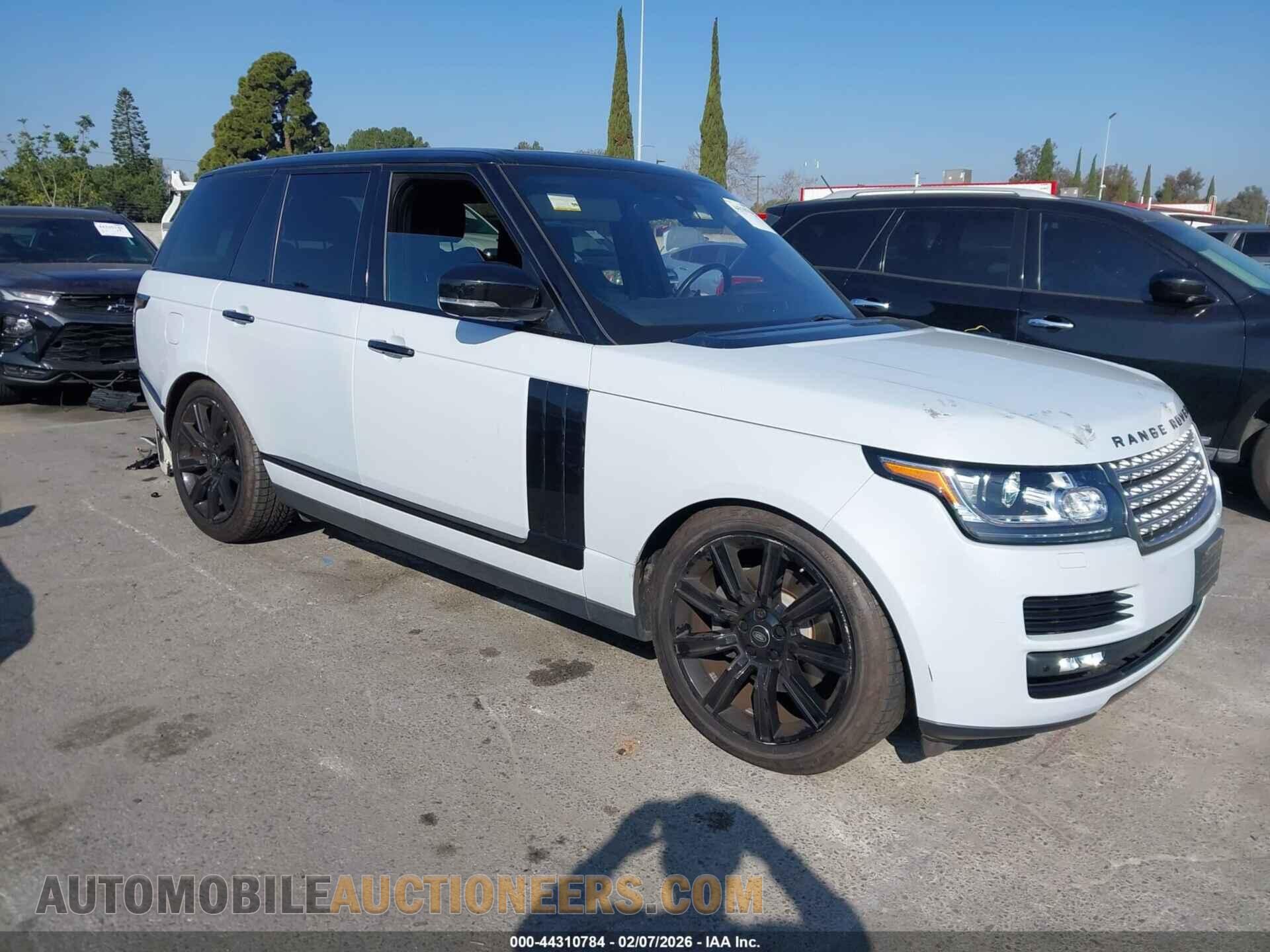 SALGS2KF1GA260331 LAND ROVER RANGE ROVER 2016