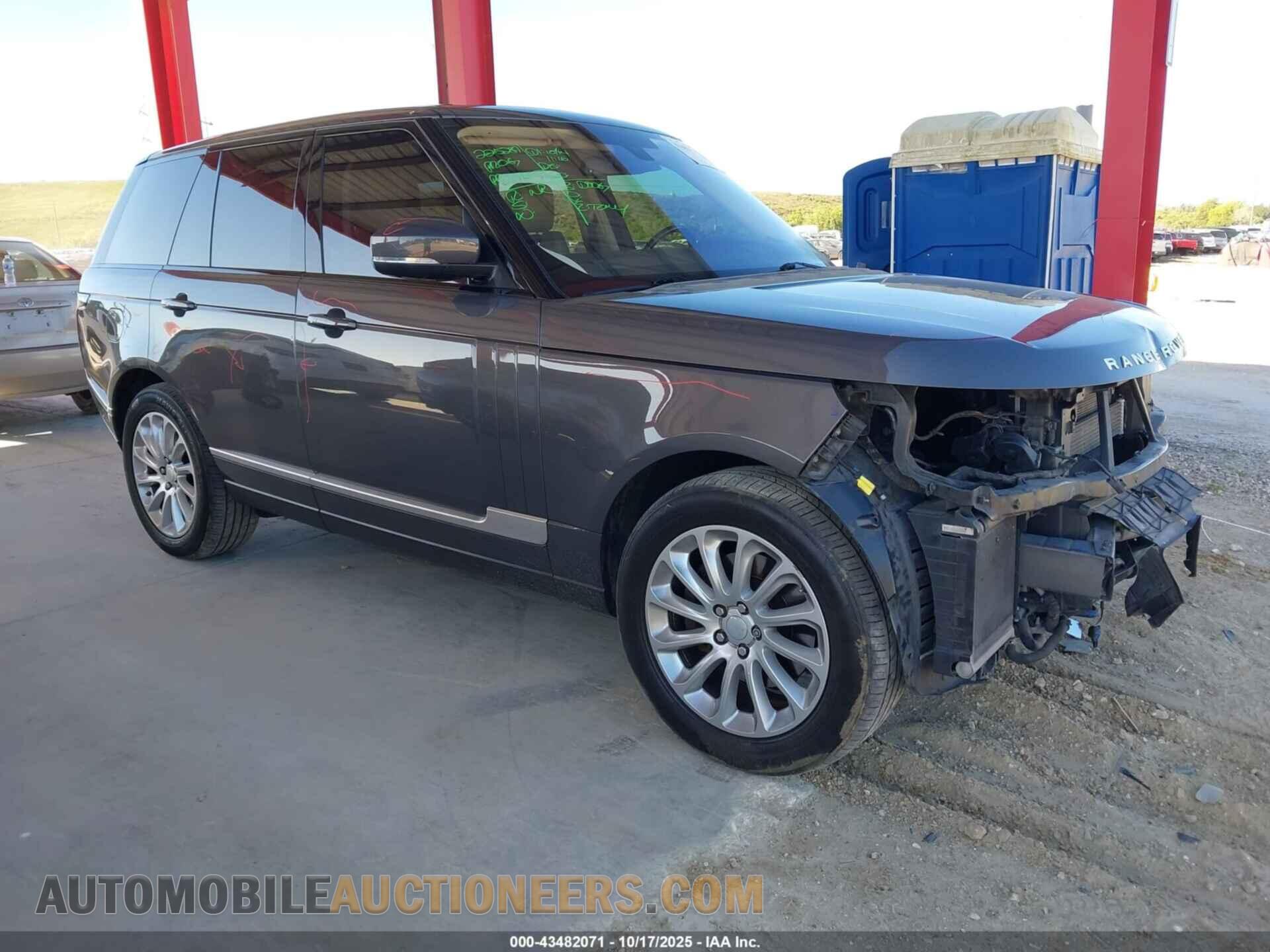 SALGS2KF1GA301525 LAND ROVER RANGE ROVER 2016
