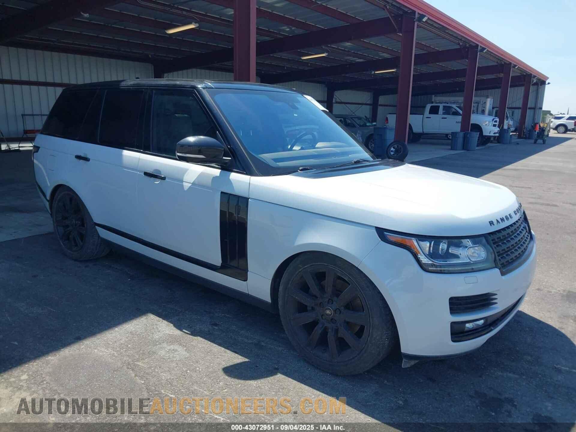 SALGS2KF7GA257157 LAND ROVER RANGE ROVER 2016