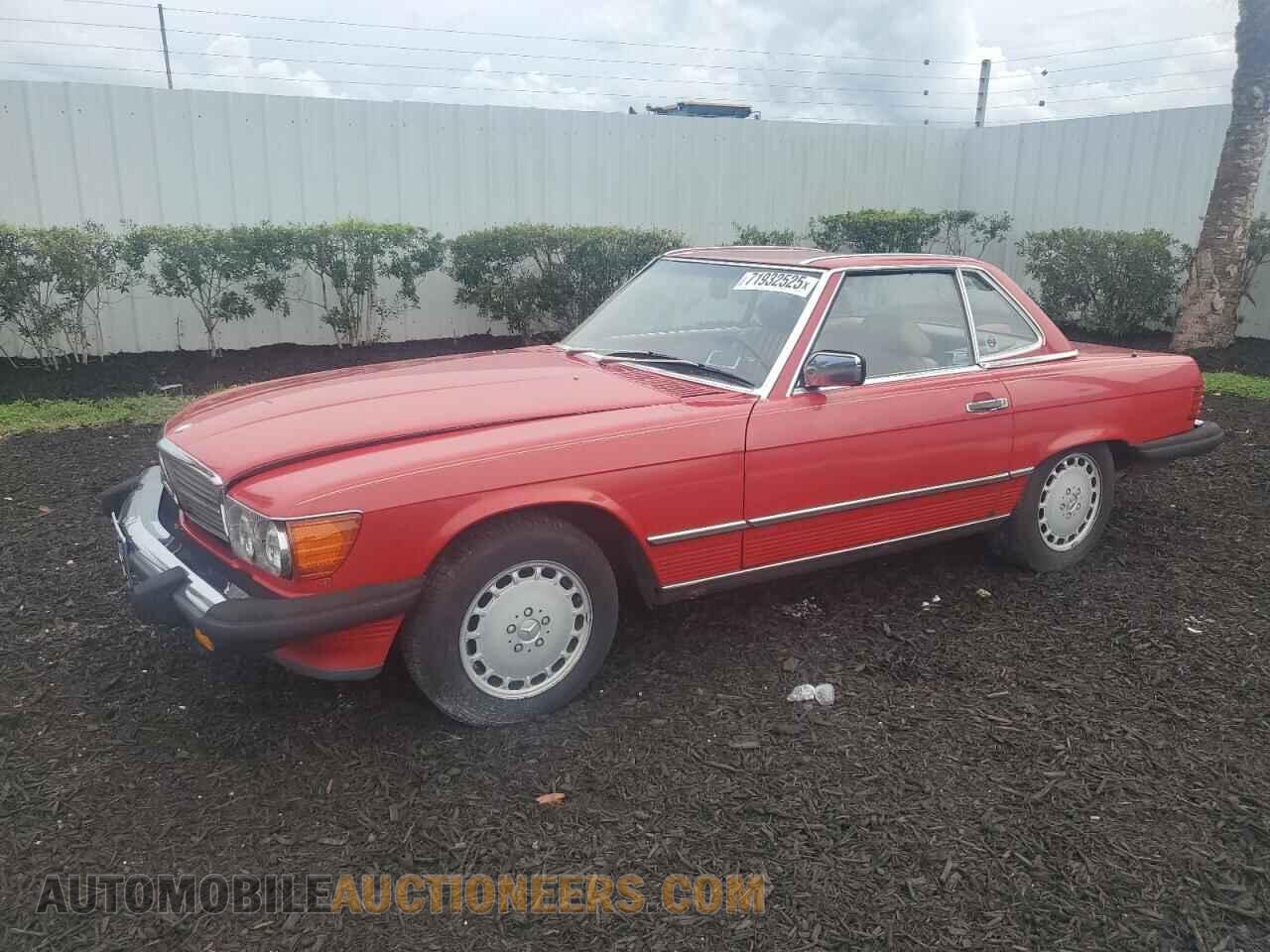 WDBBA48DXHA072249 MERCEDES-BENZ SL-CLASS 1987