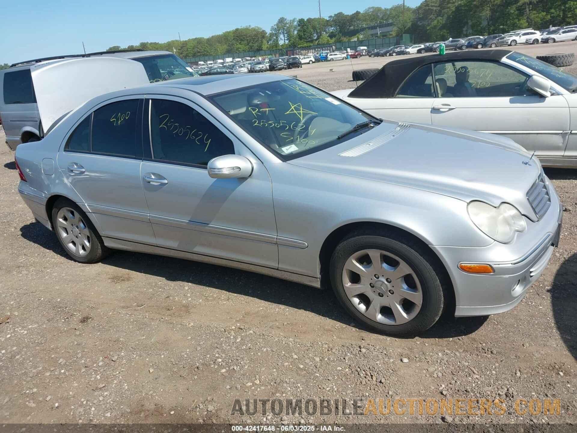 WDBRF92H86F780444 MERCEDES-BENZ C 280 2006