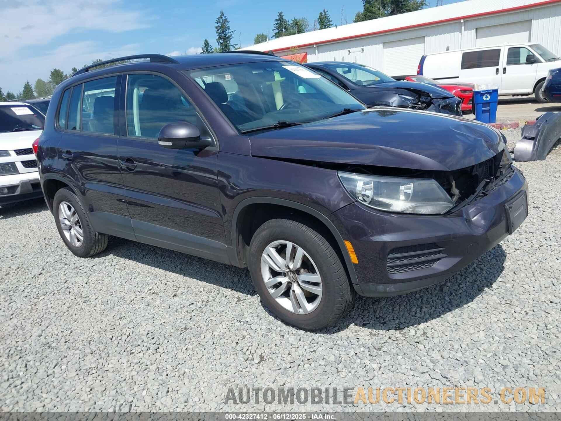 WVGAV7AX8GW539415 VOLKSWAGEN TIGUAN 2016
