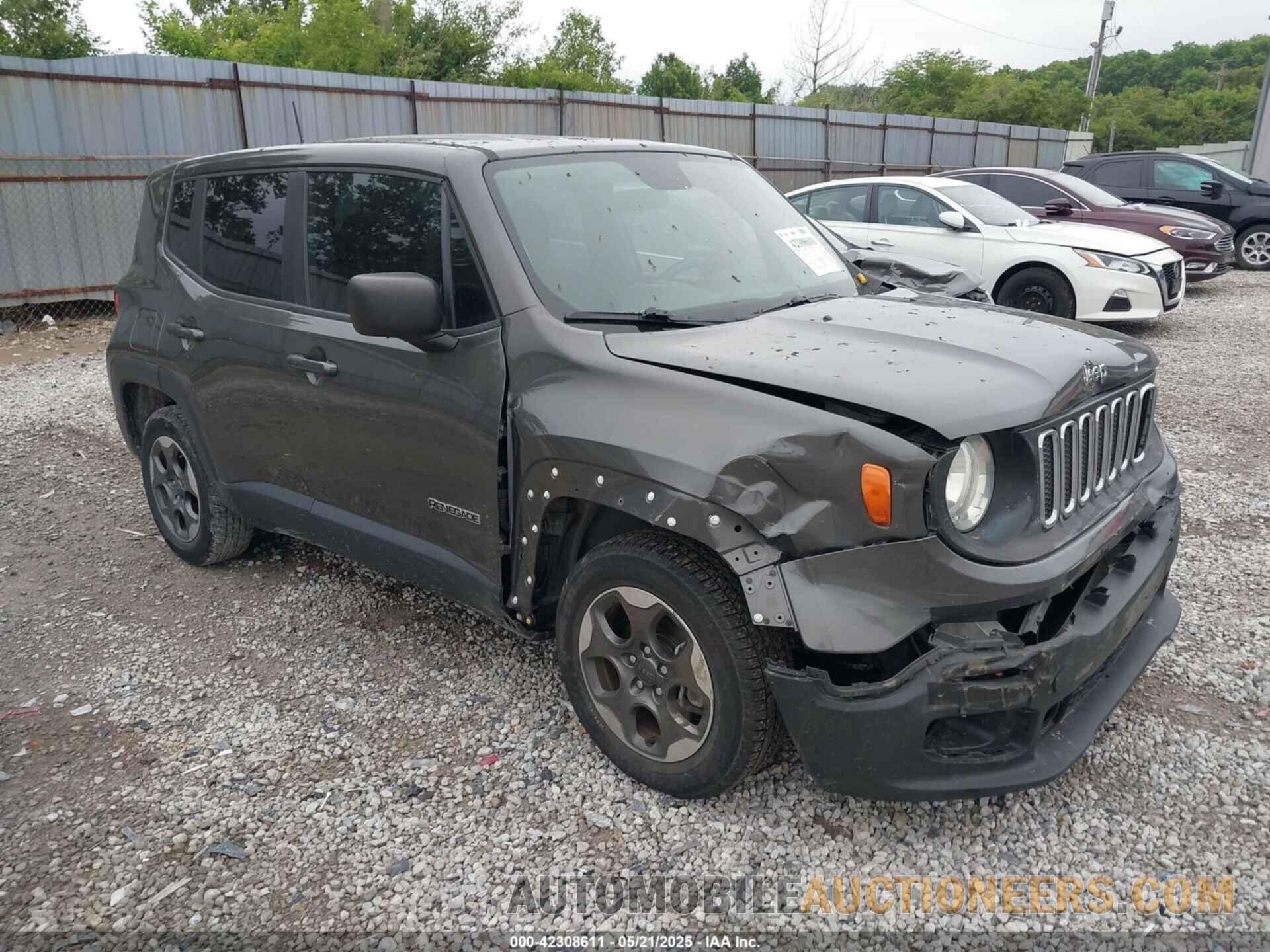 ZACCJAAT3GPD50316 JEEP RENEGADE 2016