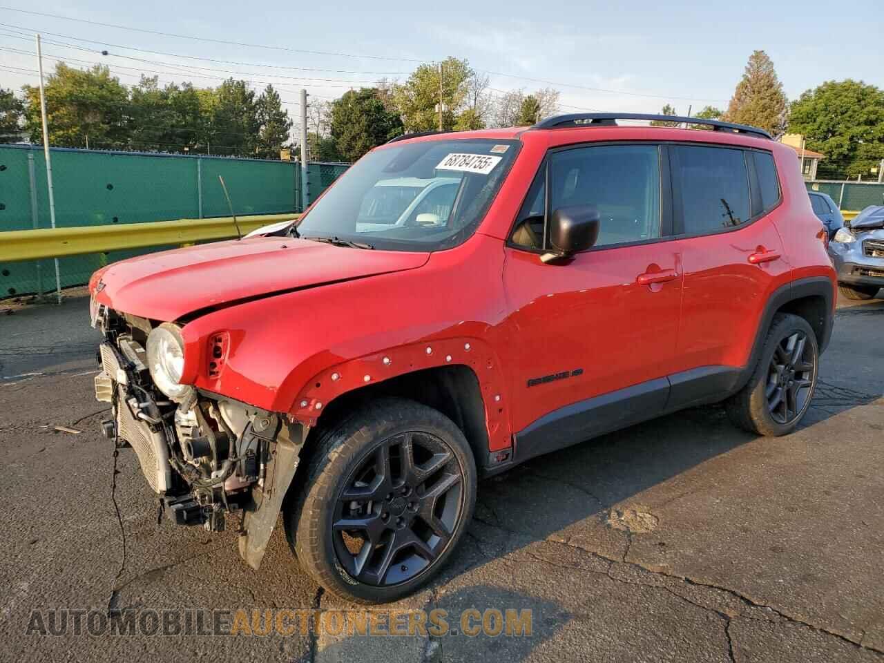 ZACNJDBB3MPM42227 JEEP RENEGADE 2021
