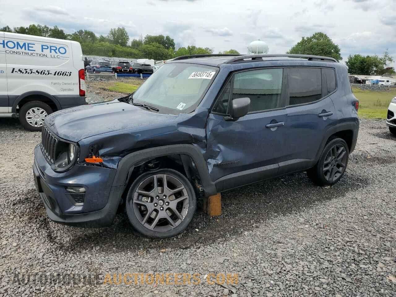 ZACNJDBB6MPM65646 JEEP RENEGADE 2021