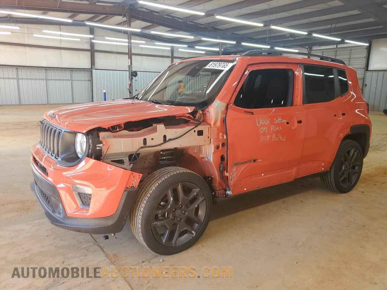 ZACNJDBBXMPN27145 JEEP RENEGADE 2021
